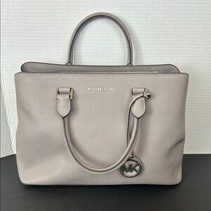 Michael Kors Taupe Satchel Bag